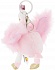 Мягкая игрушка - Лебедь розовый с карабином, 9 см  - миниатюра №1
