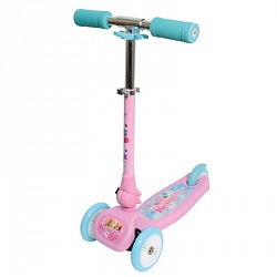 Трехколесный самокат – Красотка, управление наклоном (1Toy, Т57629) - миниатюра