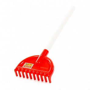 Грабли №15 с деревянным черенком, длина 38 см (Полесье, 41050)