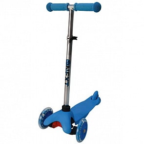 Самокат 3-х колесный Next, управление наклоном, синий (Next, S105BLUEsim)