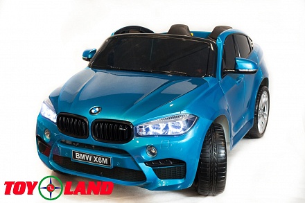 Электромобиль Джип BMW X6M, синий 