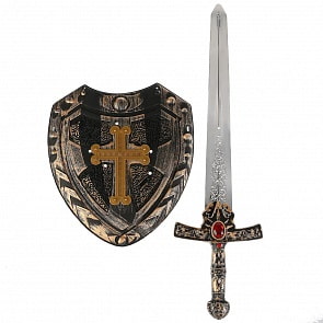 Набор оружия - Три богатыря – Меч и щит, звуковые эффекты (Играем вместе, 1010S805-R)