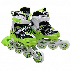 Раздвижные ролики с алюминиевой рамой, ABEC-7, колеса PU, размер 35-38 в сумке (Next, A35-38-AT1sim)