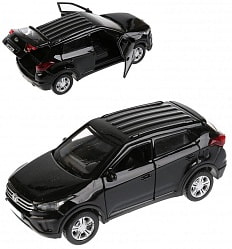 Металлическая модель – Hyundai Creta черного цвета, 12 см (Технопарк, CRETA-BK)
