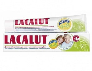 Детская зубная паста - Лакалют Кидс, детская, 50 мл, 4-8 лет (Lacalut, 431-666678)