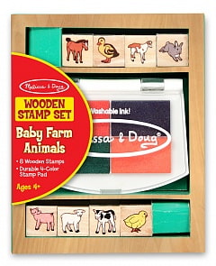 Набор печатей «Животные на ферме» из серии "Творчество" (Melissa&Doug, 1639M_md)