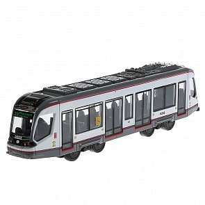 Трамвай металлический инерционный (Playsmart, X600-H09259) (ассортимент)