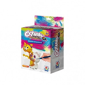 Набор для детского творчества из серии Сквиши Декор – Котёнок (1toy, Т15684)