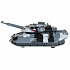 Танк металлический T-90, свет и звук, башня вращается, инерционный, 13 см ) - миниатюра №1