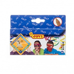 Грим-стик, 10 цветов в коробке с европодвесом (Jovi, 176)