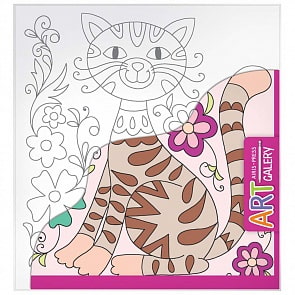 Раскраска на бумажном холсте из серии Арт Галерея малая – Кот (Айрис-Пресс, 25848АП)