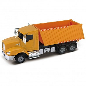 Строительный грузовик, кабина Die-Cast, инерционный механизм, свет, звук, масштаб 1:43 (Funky Toys, FT61081)