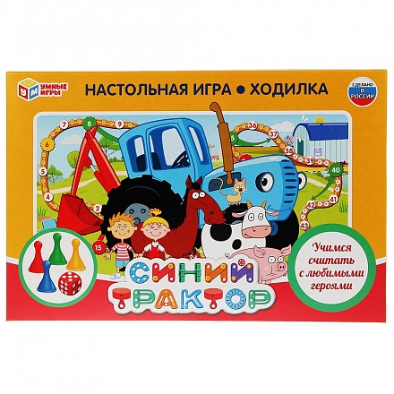 Настольная игра-ходилка из серии Умные игры - Синий трактор 