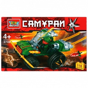 Конструктор Самурай с фигуркой, 118 деталей (Город мастеров, 2733-KK)