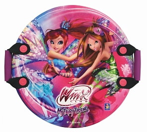 Круглая ледянка с плотными ручками - Winx, диаметром 54 см (1Toy, Т57210)