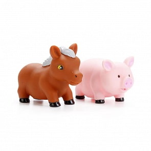 Игрушки для ванной – Конь, свинка (Играем Вместе, LXB104_106sim)