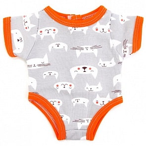 Одежда для кукол Карапуз 40-42 см - Боди с коротким рукавом (Карапуз, OTF-1709sim)