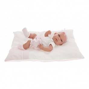 Кукла-младенец Марсела девочка в розовом, 33 см. (Antonio Juan Munecas, 6018P)