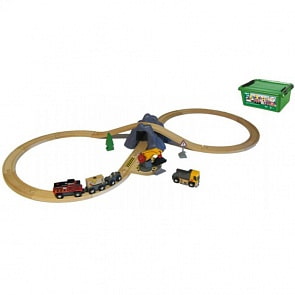 Погрузо-разгрузочный набор, 26 элементов, размер 28,9 х 38,4 х 16,5 см. (Brio, 33983)