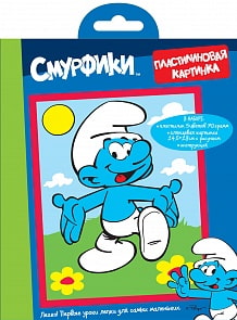 Пластилиновая картинка Смурфики (Росмэн, 24380ros)