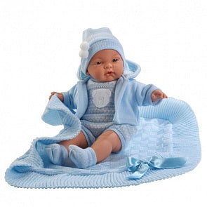 Кукла Мигуэль с одеяльцем (Llorens Juan, L 38927)