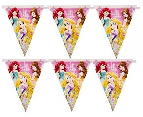 Гирлянда-вымпел Disney Принцессы, 360 см (Веселая затея, 1505-0565)