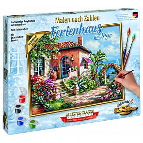 Раскраска по номерам - Загородный дом на море, 24 х 30 см (Schipper, 9240795)