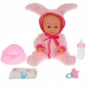 Интерактивный озвученный пупс Дашенька 30 см, пьет, писает, 50 звуков, светящаяся соска (Карапуз, Y30DP-08509-RU_19)