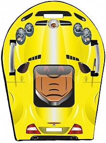 Ледянка Snow auto SLR MClaren, цвет желтый (RT, 6131RT)