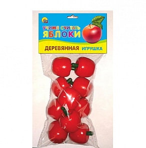 Игрушка деревянная. Учимся считать - Яблоки (Проф-Пресс, ИД-5922)
