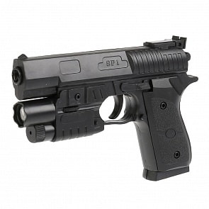 Пистолет с лазерным прицелом и пульками SP-1, свет (1B02074)