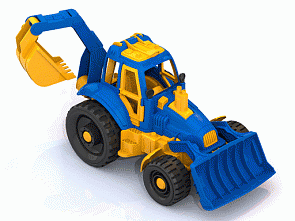 Трактор с ковшом и грейдером (Нордпласт, Н-400)