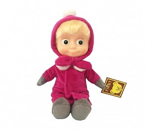 Мягкая игрушка из серии Маша и медведь – Маша в зимней одежде, 29 см., озвученная (Мульти-Пульти, V92448/30ABsim)