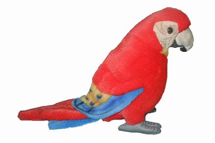 Мягкая игрушка – Попугай Ара, красный, 20 см 