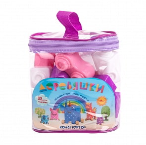 Конструктор Деревяшки пластиковый, 33 детали, 2 цвета (Деревяшки, G288216-1)