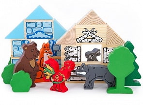 Конструктор - Зайкина избушка из серии Сказки (Томик, 4534-4 ТОМИКsim)