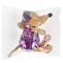 Игрушка мягкая - Мышка фиолетовая блестяшка, 16 см  - миниатюра №1