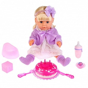 Интерактивная кукла с аксессуарами, 8 функций, 43 см (BLS005D)