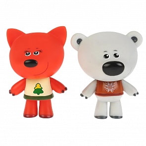 Набор из 2-х игрушек для ванны из серии Мимимишки - Белая Тучка и Лисичка, 10 см (Капитошка, LX-MB302-303-MIMI)