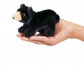 Мягкая игрушка пальчиковая - Медведь мини, 9 см. (Folkmanis, 2641)