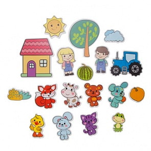 Набор стикеров для купания - Ферма (Жирафики, 939615)