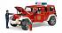 Пожарный внедорожник Bruder Jeep Wrangler Unlimited Rubicon, с фигуркой  - миниатюра №1