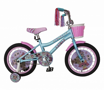 Детский велосипед Navigator - LOL, колеса 18", стальная рама, голубой 