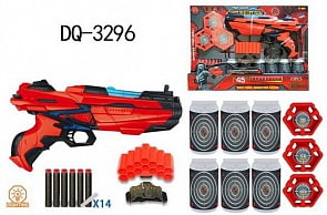 Бластер в наборе с 14 мягкими снарядами (Junfa Toys, FJ903)