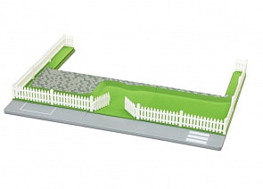 Участок к домику Смоланд - Зеленый газон (Lundby, LB_60101600)