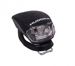 Фонарик на руль самоката Hudora LED Licht Shine, black (Hudora, 85065)
