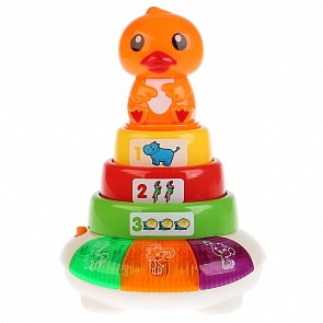 Обучающая пирамидка, 15 стихов и песен, названия и голоса животных, свет и звук (Умка, B1201654-R)