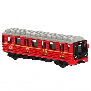 Модель Вагон Метро 15 см двери открываются инерционная металлическая (Технопарк, SB-16-06-4-WB)