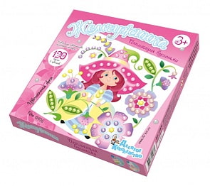 Набор для творчества из серии Аппликация бусинами - Цветочная фея (Десятое королевство, 01976ДК)