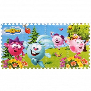 Коврик-пазл – Смешарики, 8 сегментов (Играем Вместе, FS-SMESH)